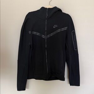 Nike Tech Black Hooded Jacket with Arm Pocket